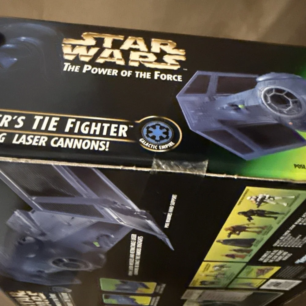 Kenner Star Wars Power of the Force Darth Vader's TIE Fighter Vehicle 1996 NIB